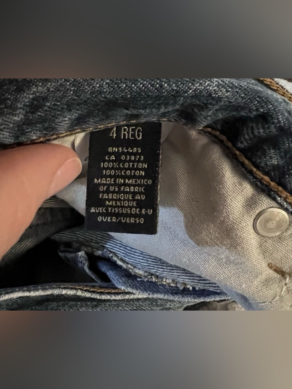 American Eagle Artist Jeans Size 4R Blue Bootcut Cotton Blend Rise Boho Y2K - Picture 9 of 10
